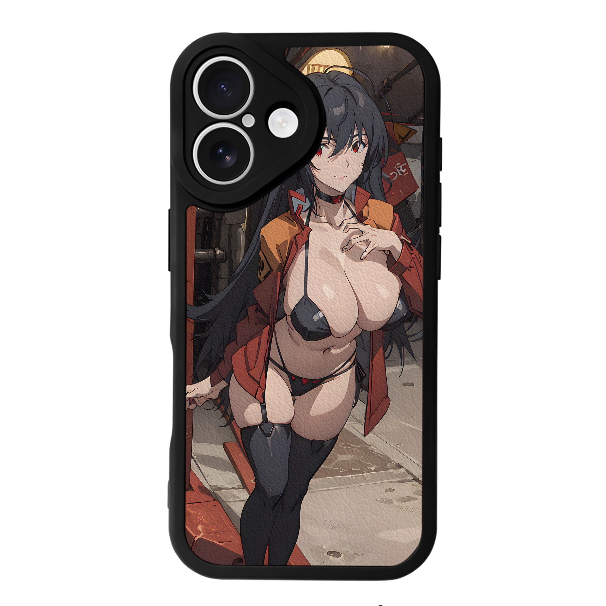 （画像用） EVA 新世紀エヴァンゲリオン 【iPhone 16シリーズ対応】シリコンスマホケース（レザー調） 材質：シリコン